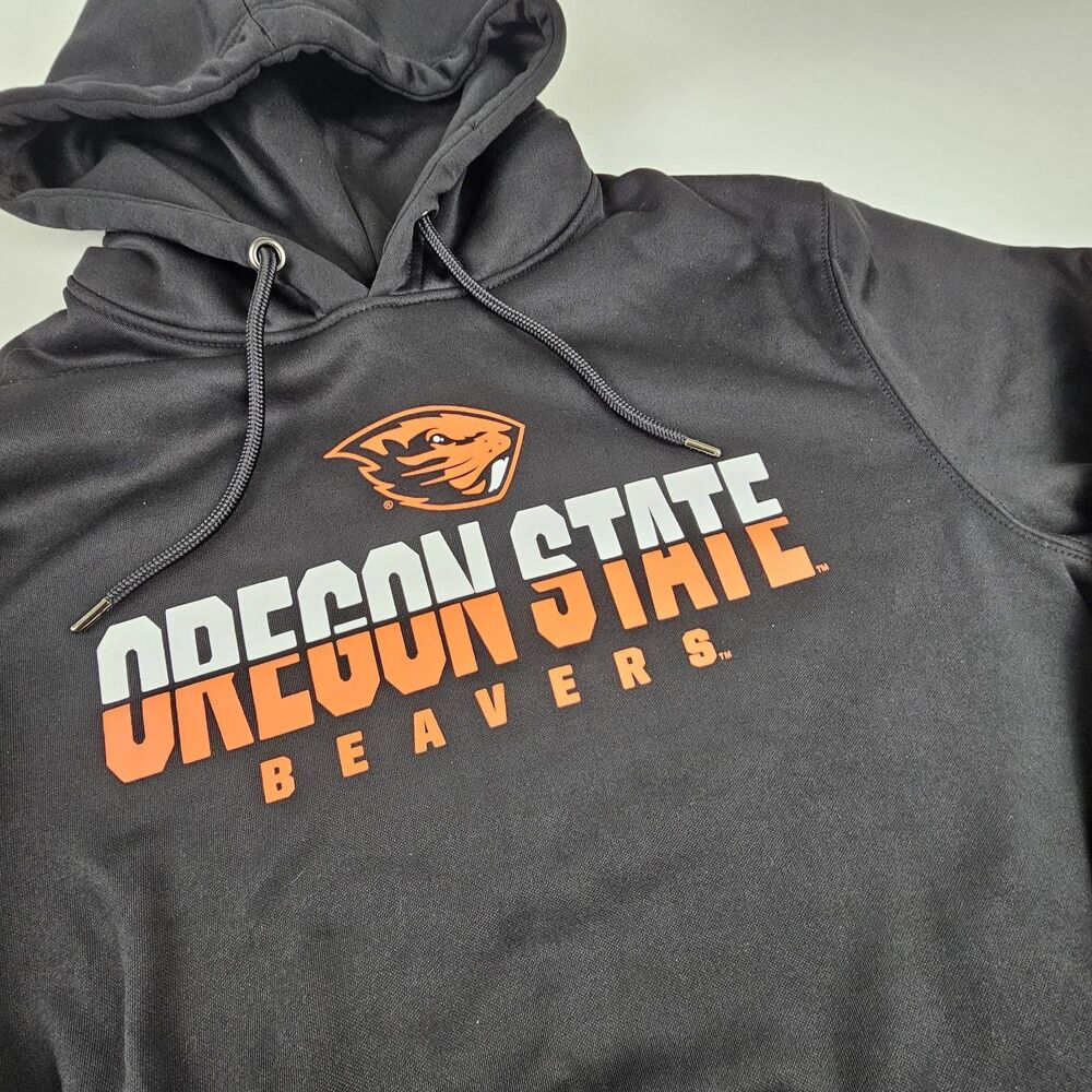Oregon State Beavers Mens L Hoodie Black Colosseum NCAA College Football